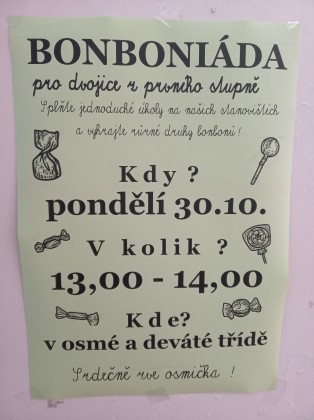 Bonboniáda - akce VIII. třídy